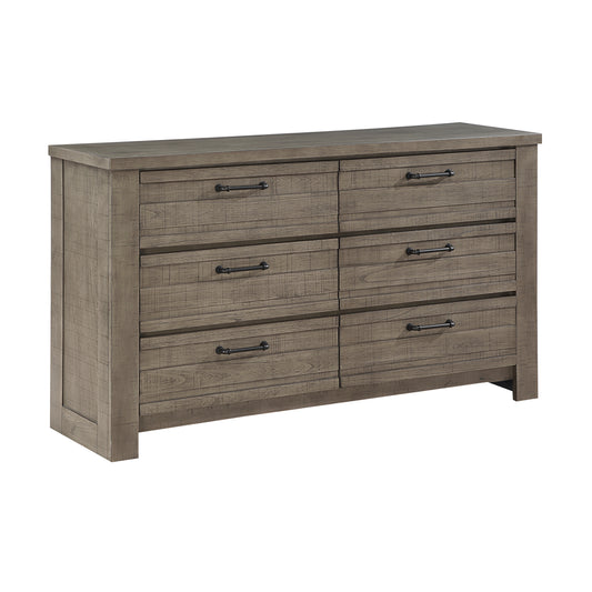Homelegance Dresser Longview Gray Finish with Rustic Industrial Style 1498GY-5