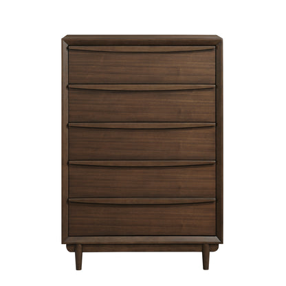 Homelegance Chest Walnut Astrid Mid-Century Modern Design 1501-9