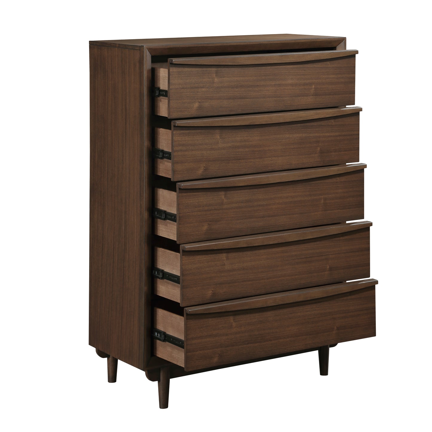 Homelegance Chest Walnut Astrid Mid-Century Modern Design 1501-9