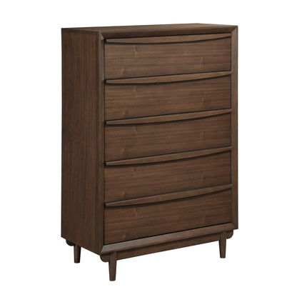 Homelegance Chest Walnut Astrid Mid-Century Modern Design 1501-9