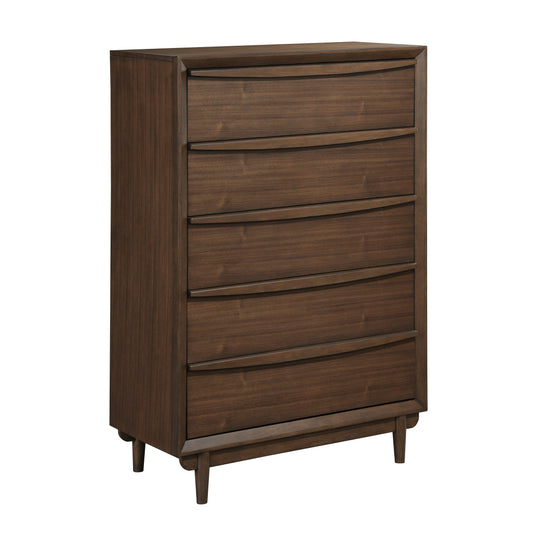 Homelegance Chest Walnut Astrid Mid-Century Modern Design 1501-9