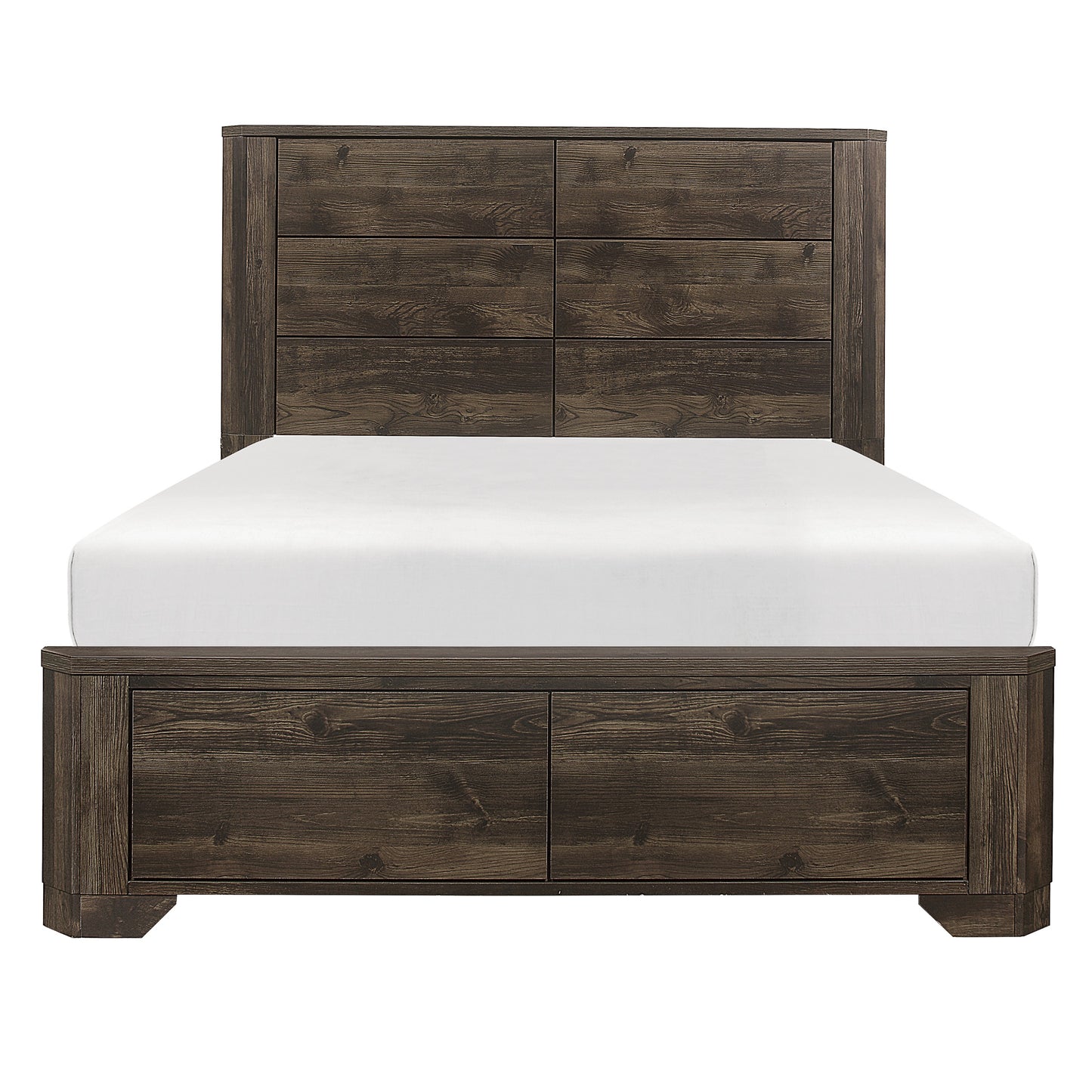 Homelegance Queen Bed Jocelyn Rustic Brown 1509-1