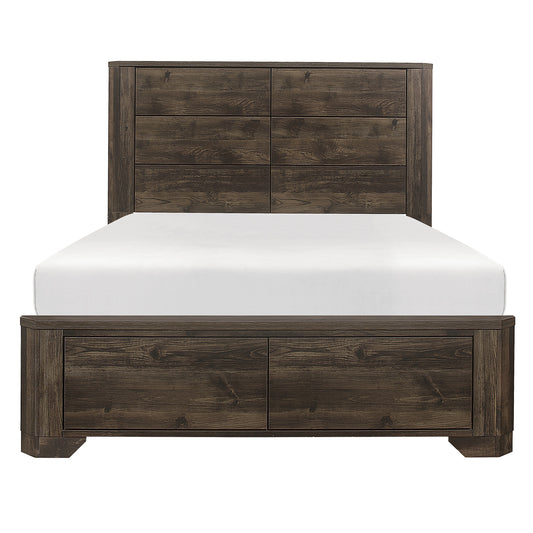 Homelegance Queen Bed Jocelyn Rustic Brown 1509-1