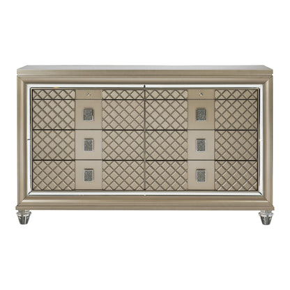 Homelegance Dresser in Antique Gray Light Assembly 1515-5