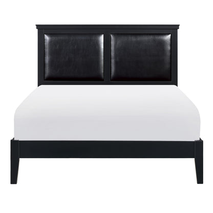 Homelegance Queen Bed Seabright Black Finish 1519BK-1