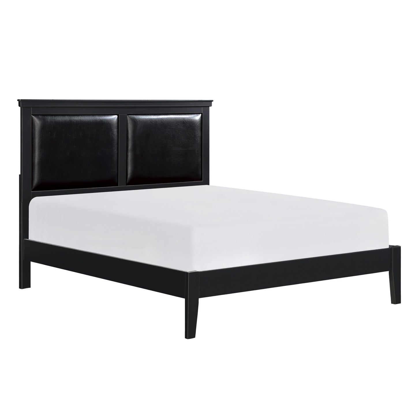 Homelegance Queen Bed Seabright Black Finish 1519BK-1