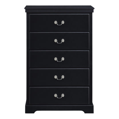 Homelegance Chest Seabright Black Finish Elegant Storage Solution 1519BK-9