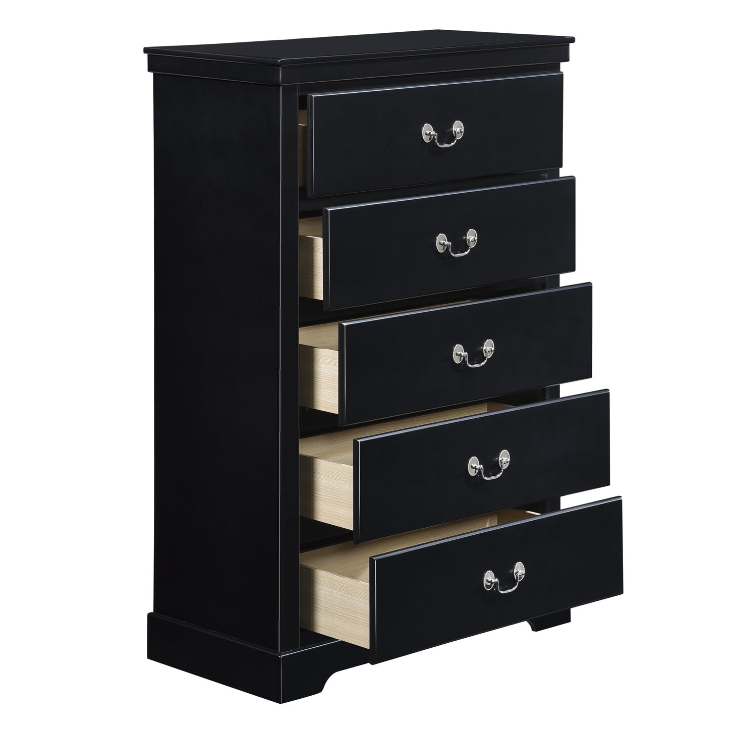 Homelegance Chest Seabright Black Finish Elegant Storage Solution 1519BK-9