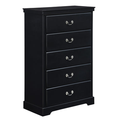 Homelegance Chest Seabright Black Finish Elegant Storage Solution 1519BK-9