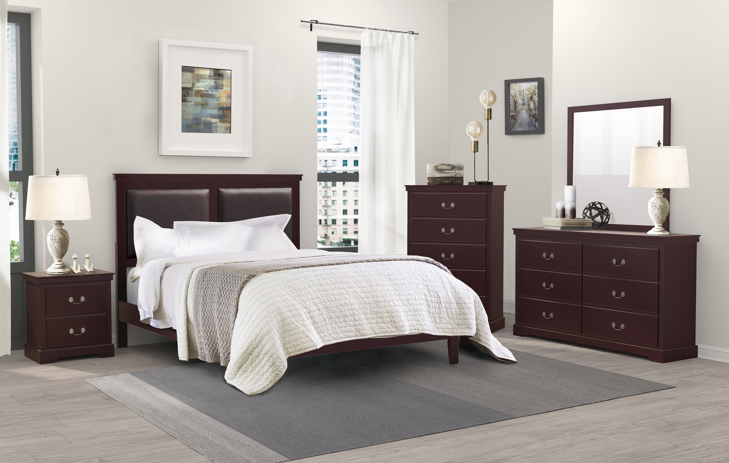 Homelegance Chest Seabright Cherry Finish Timeless Design 1519CH-9