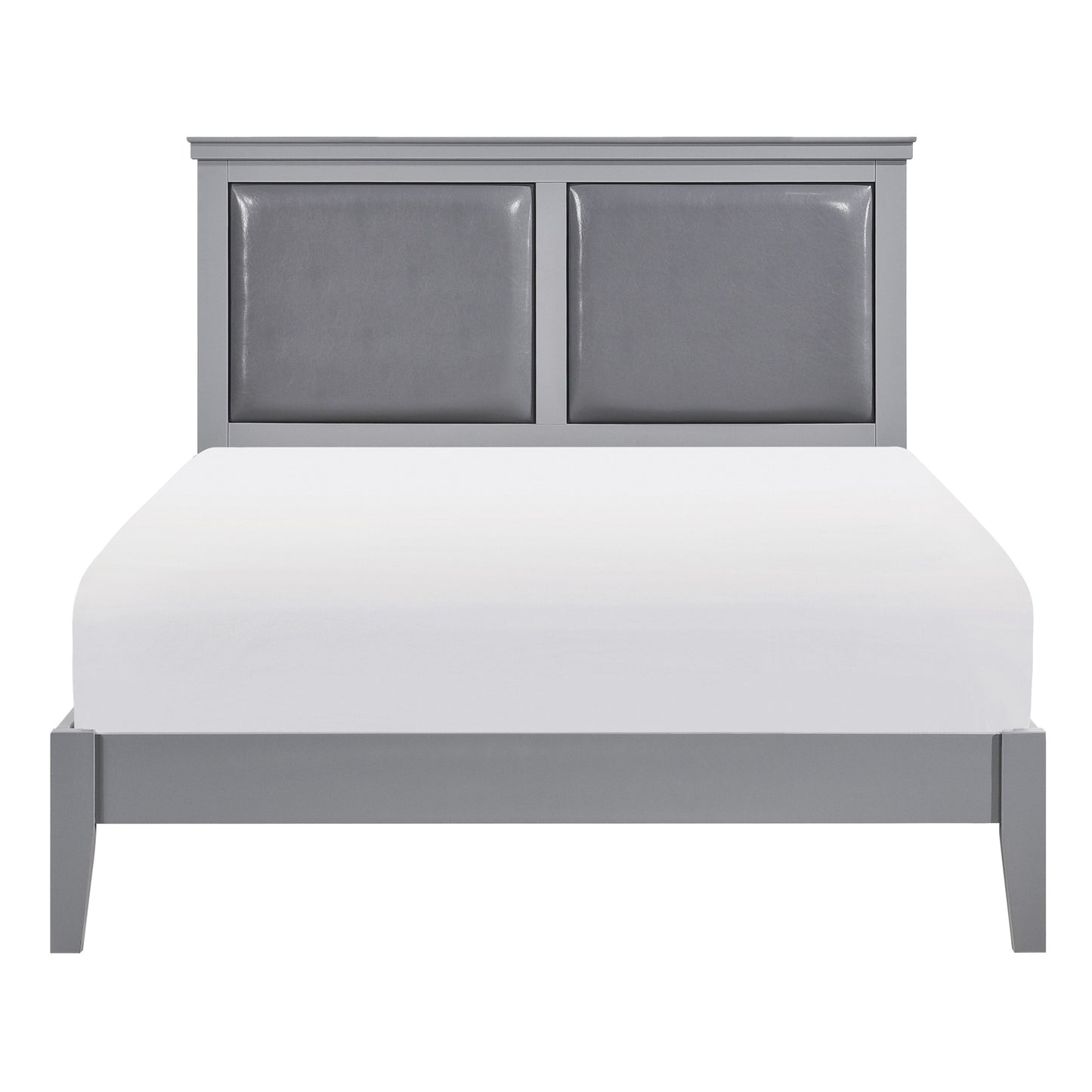 Homelegance Queen Bed Seabright Gray Finish 1519GY-1