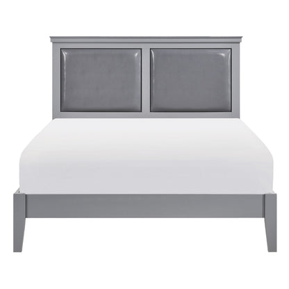 Homelegance Queen Bed Seabright Gray Finish 1519GY-1