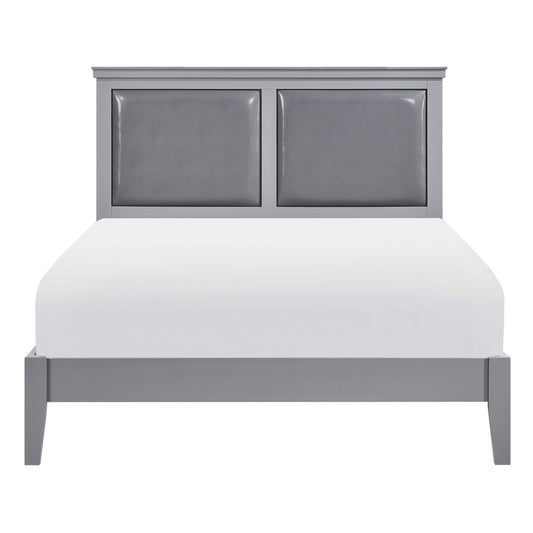 Homelegance Queen Bed Seabright Gray Finish 1519GY-1