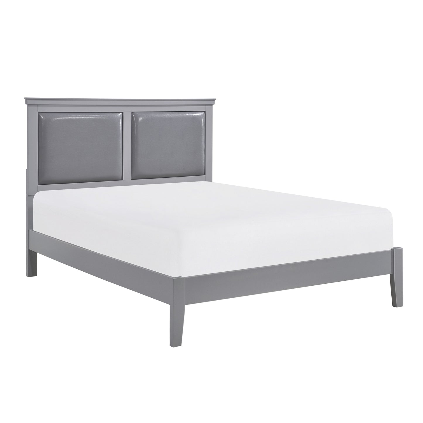 Homelegance Queen Bed Seabright Gray Finish 1519GY-1