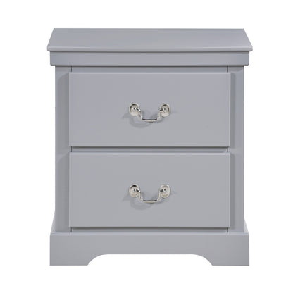 Homelegance Nightstand Seabright Gray Finish 1519GY-4