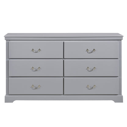 Homelegance Dresser Seabright Gray Finish Elegant Bedroom Storage 1519GY-5