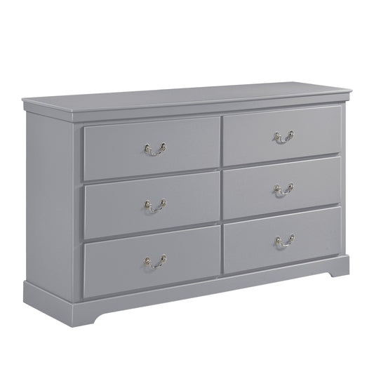Homelegance Dresser Seabright Gray Finish Elegant Bedroom Storage 1519GY-5