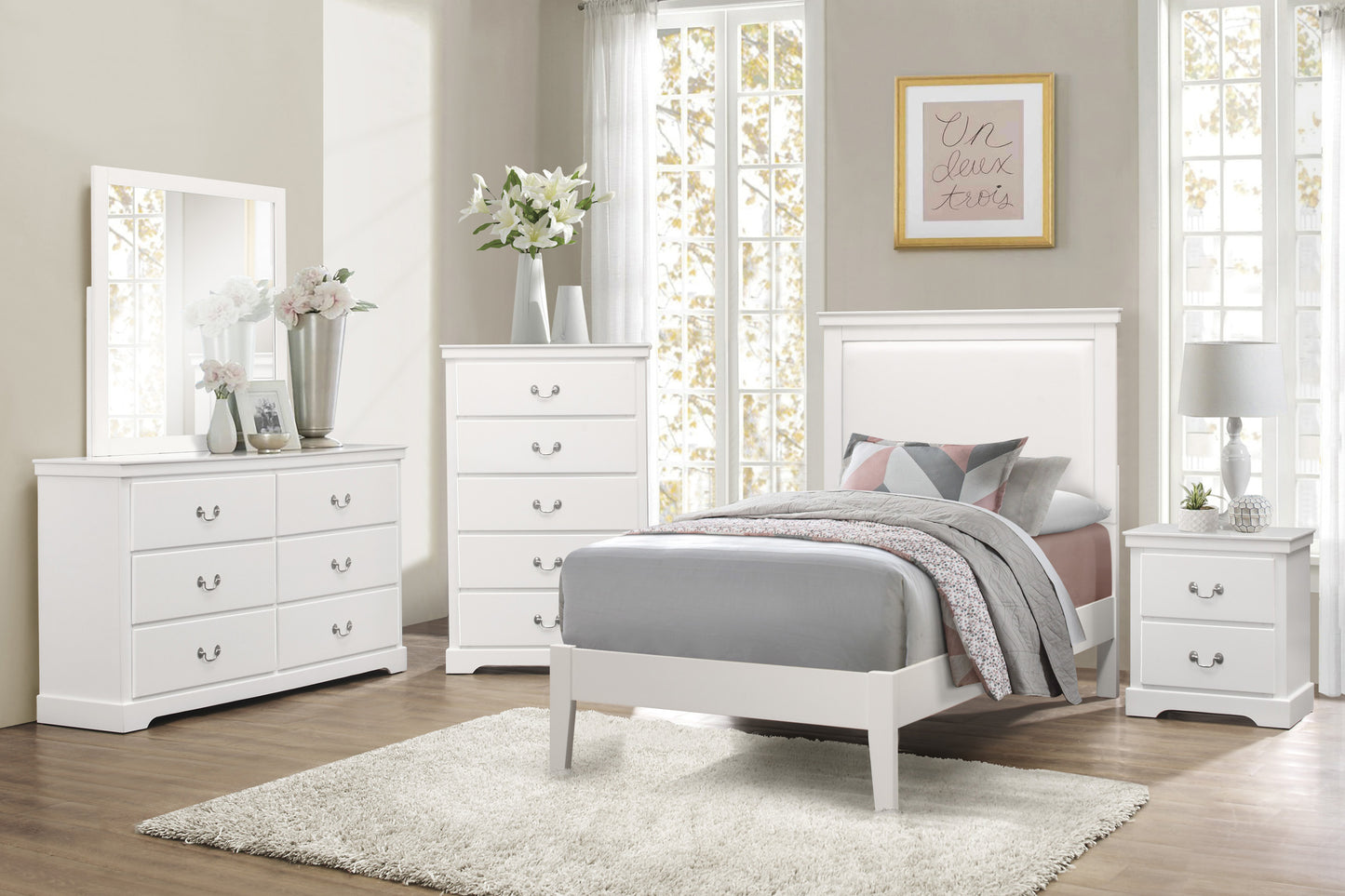 Homelegance Chest Seabright White Finish Elegant Design 1519WH-9