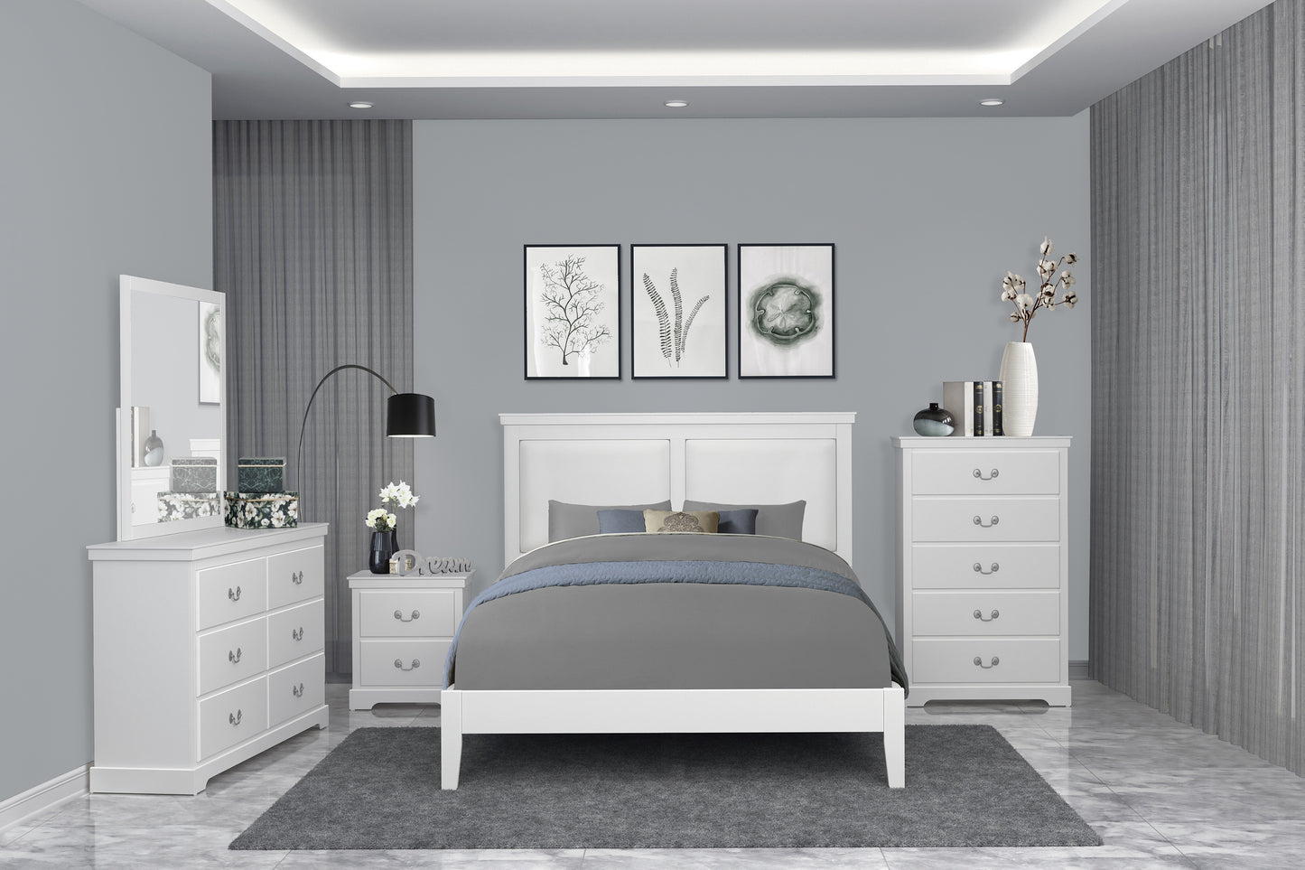 Homelegance Chest Seabright White Finish Elegant Design 1519WH-9