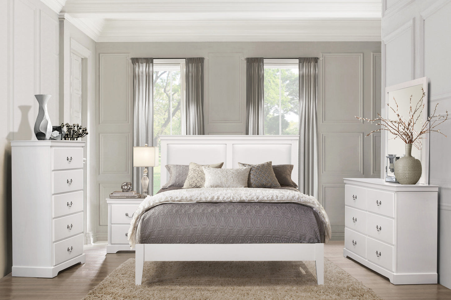 Homelegance Chest Seabright White Finish Elegant Design 1519WH-9