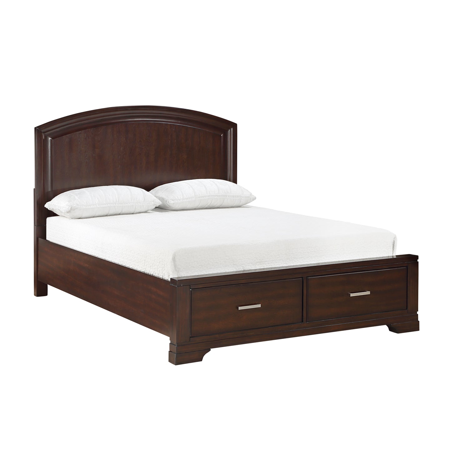 Homelegance Queen Bed Hudson Cherry Finish with Storage Drawers 1520CH-1
