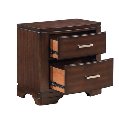 Homelegance Nightstand Hudson Cherry Finish Elegant Bedroom Storage 1520CH-4
