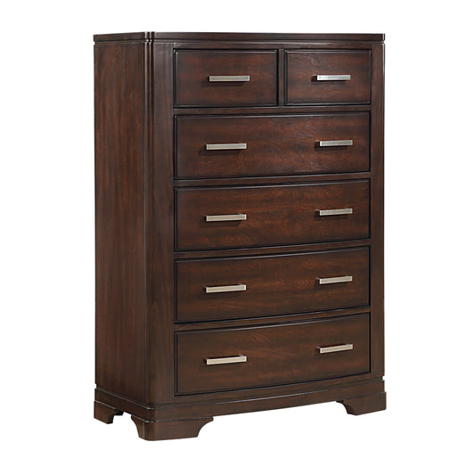 Homelegance Chest Hudson Cherry Finish Modern Design with Six Drawers 1520CH-9