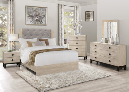 Homelegance Nightstand Whiting Cream Black Finish 1524-4