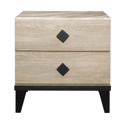Homelegance Nightstand Whiting Cream Black Finish 1524-4