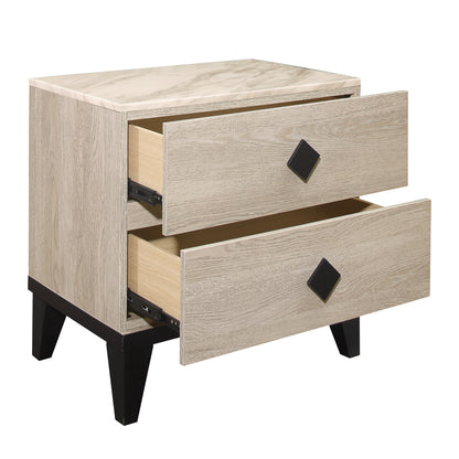 Homelegance Nightstand Whiting Cream Black Finish 1524-4