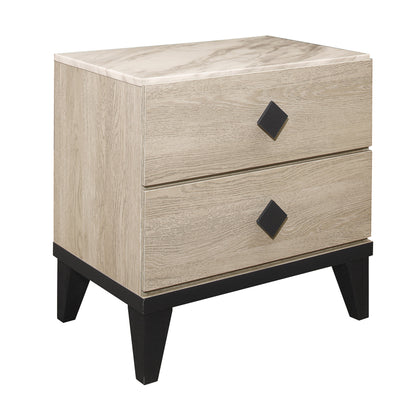 Homelegance Nightstand Whiting Cream Black Finish 1524-4