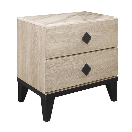 Homelegance Nightstand Whiting Cream Black Finish 1524-4