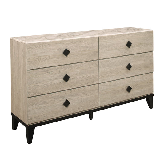 Homelegance Dresser Whiting Cream Black Finish Elegant Design 1524-5