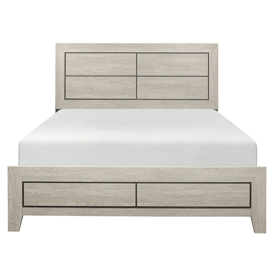 Homelegance Queen Bed Quinby Light Brown Finish 1525-1