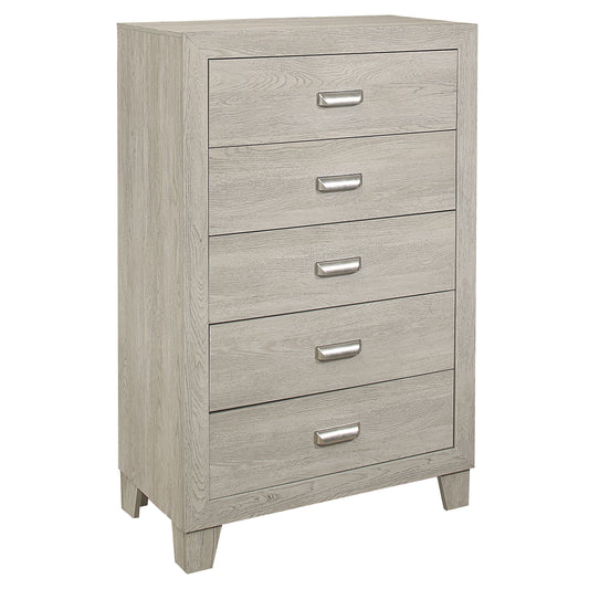 Homelegance Quinby Chest Light Brown Finish with Dovetail Drawers 1525-9
