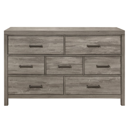 Homelegance Bainbridge Dresser Weathered Gray Finish with Black Hardware 1526-5