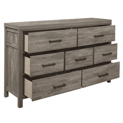 Homelegance Bainbridge Dresser Weathered Gray Finish with Black Hardware 1526-5