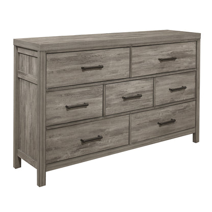 Homelegance Bainbridge Dresser Weathered Gray Finish with Black Hardware 1526-5