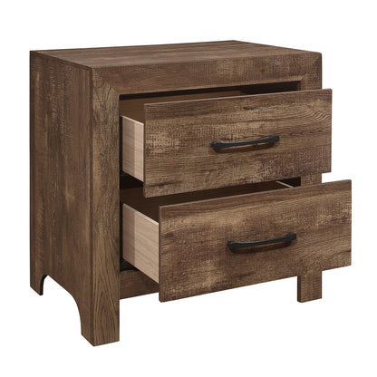 Homelegance Nightstand Corbin Rustic Brown Finish 1534-4