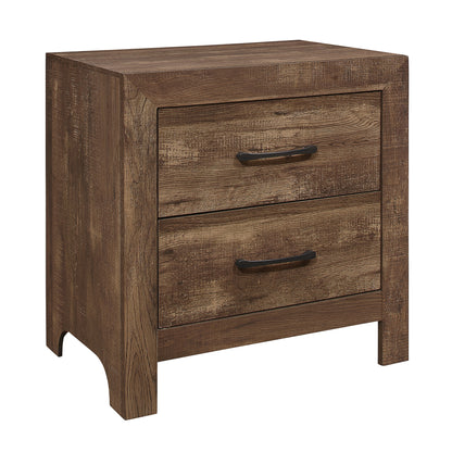 Homelegance Nightstand Corbin Rustic Brown Finish 1534-4