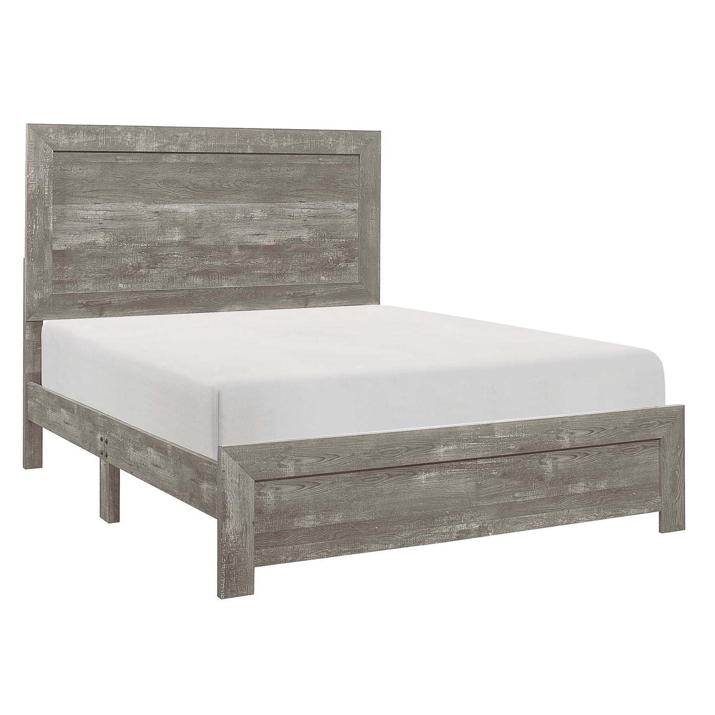 Homelegance Queen Bed Corbin Gray Finish Modern Rustic Style 1534GY-1