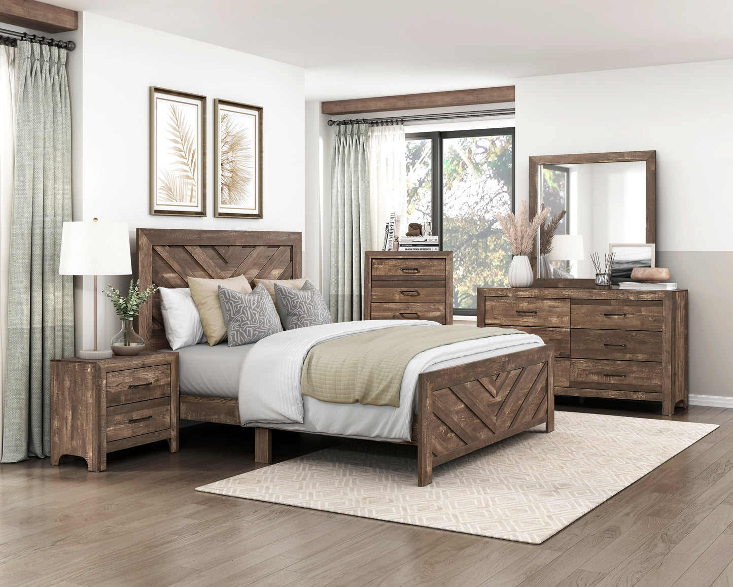 Homelegance Queen Bed in Exquisite Finish for Ultimate Comfort 1534NP-1