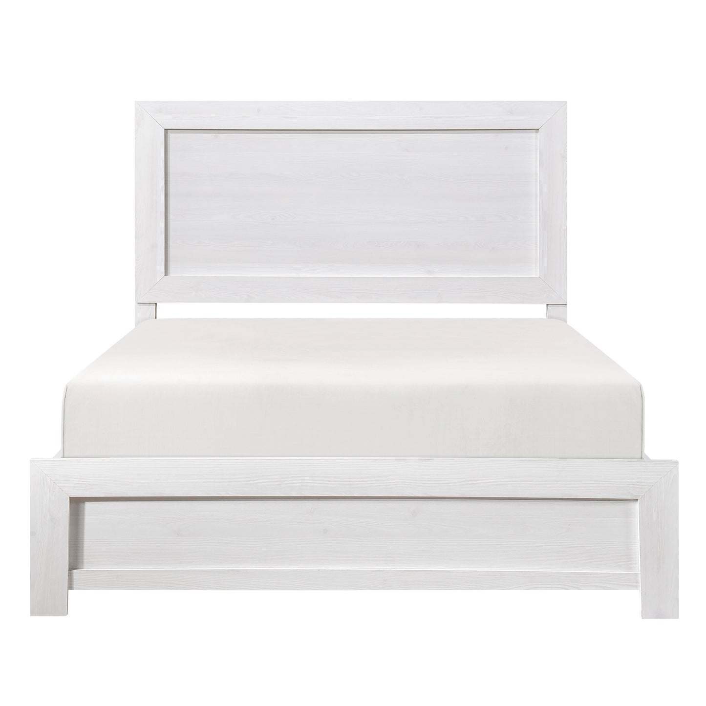 Homelegance Queen Bed Corbin White Finish Modern Rustic Charm 1534WH-1
