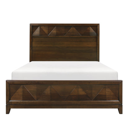 Homelegance Queen Bed Aziel Walnut Finish 1535-1