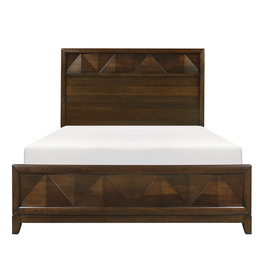 Homelegance Queen Bed Aziel Walnut Finish 1535-1