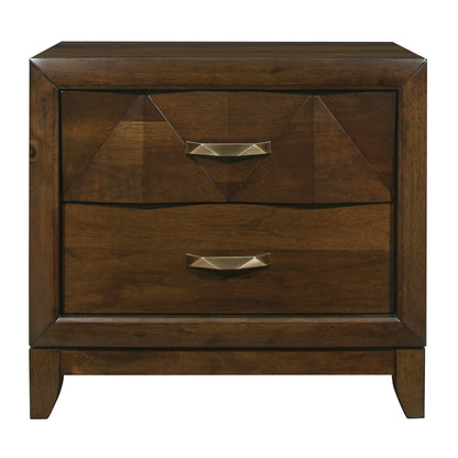 Homelegance Nightstand Aziel Walnut Finish 1535-4