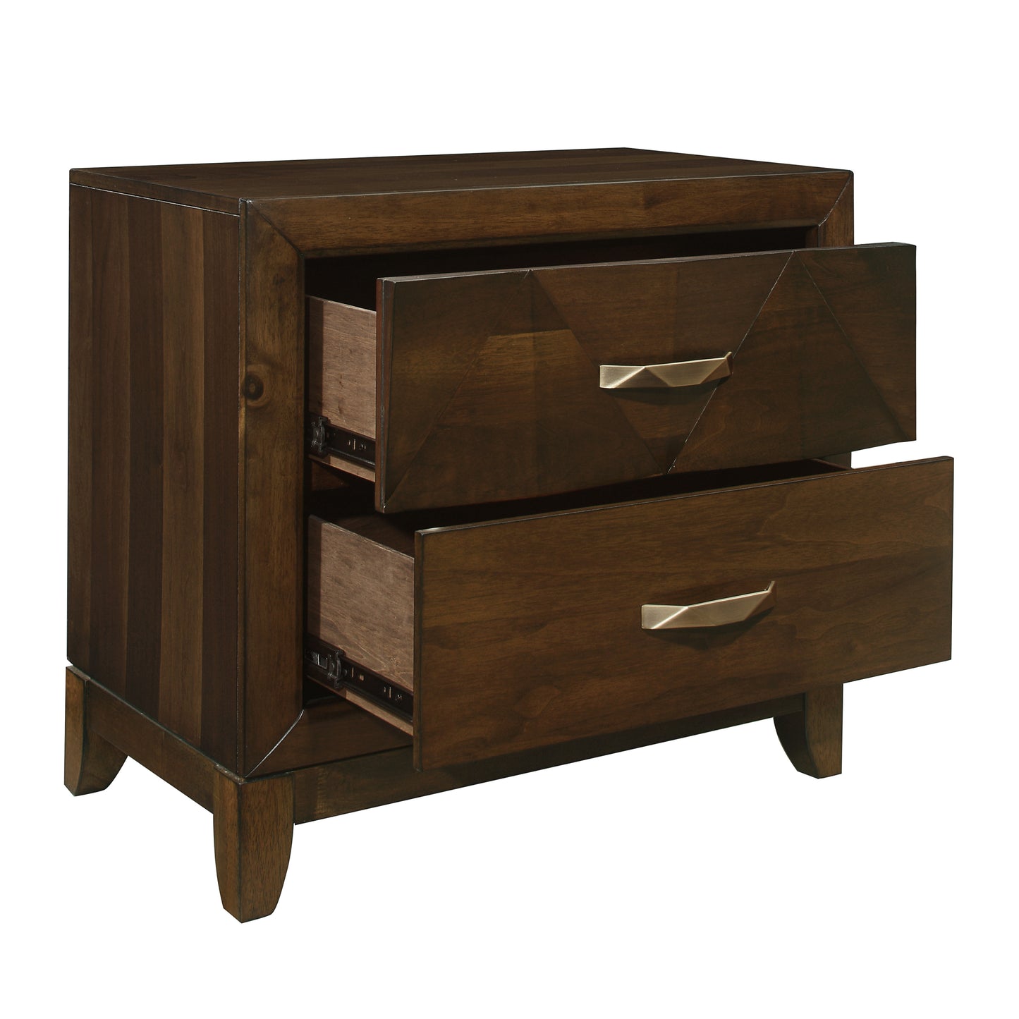 Homelegance Nightstand Aziel Walnut Finish 1535-4