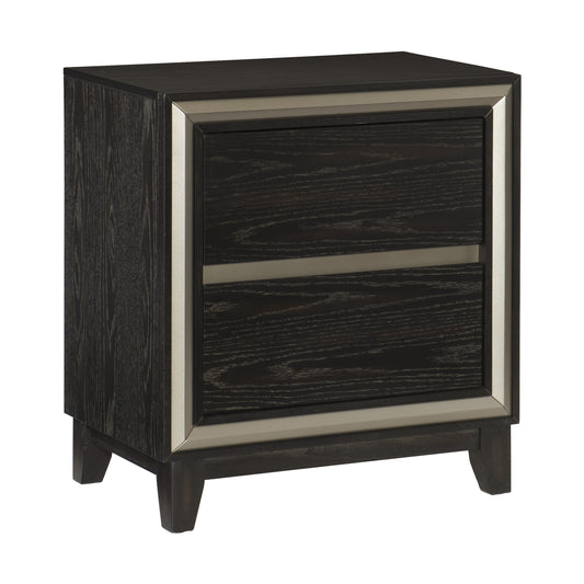 Homelegance Grant Nightstand Ebony Finish 1536-4
