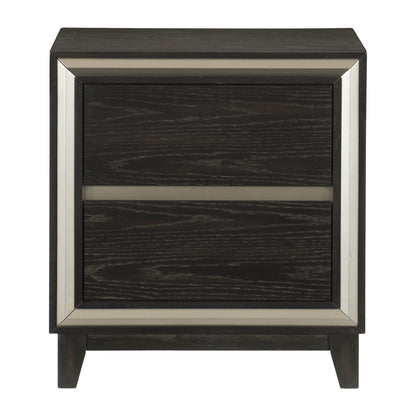Homelegance Grant Nightstand Ebony Finish 1536-4