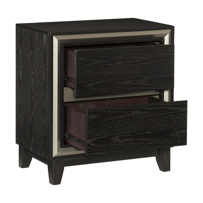 Homelegance Grant Nightstand Ebony Finish 1536-4
